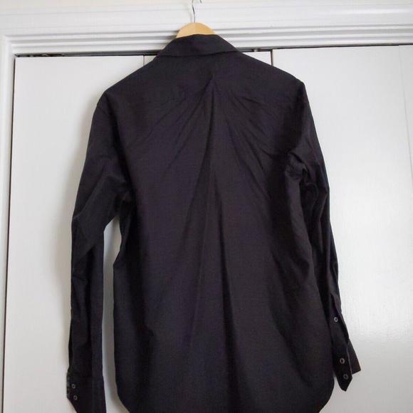 Robert Graham BLACK Long Sleeve Shirt Size MED Button-Up - Picture 3 of 7